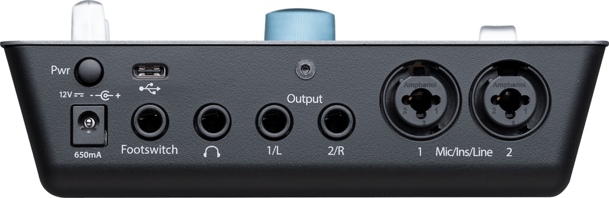 Interfaz y superficie de control PreSonus ioStation 24c conexiones posteriores