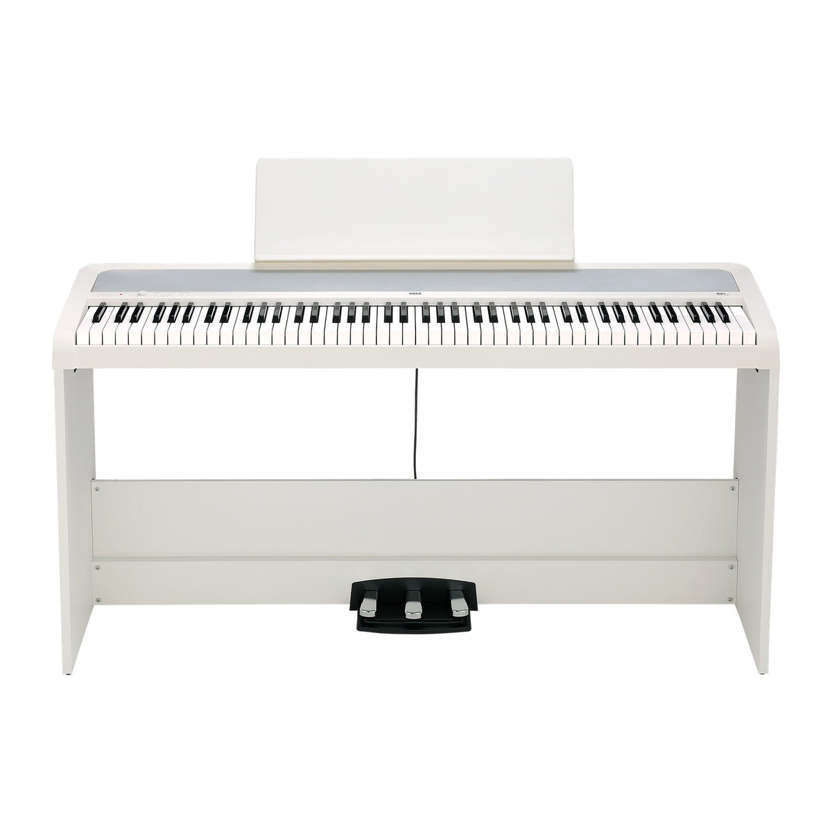 Piano Digital Korg B2+ SP WH vista oficial completa sobre fondo blanco