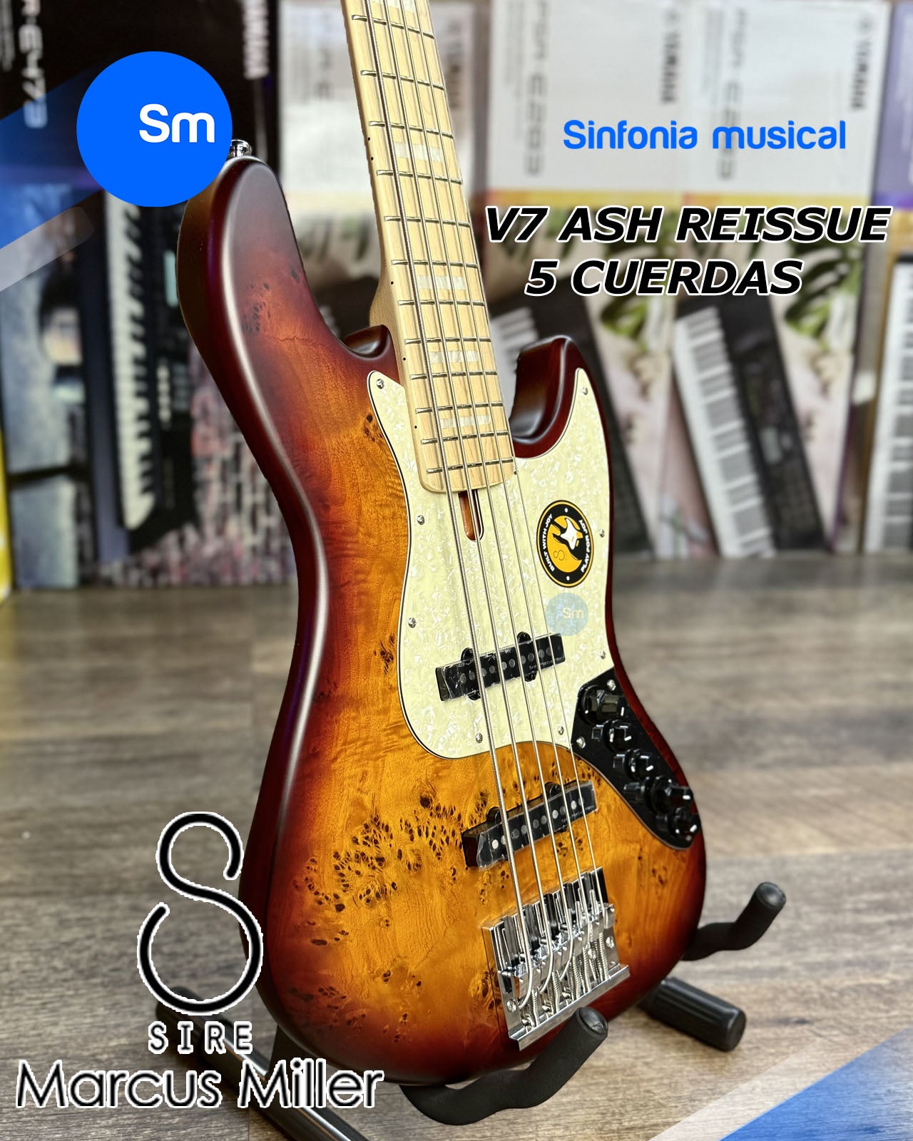 Bajo Eléctrico Sire Marcus Miller V7 Ash Reissue
