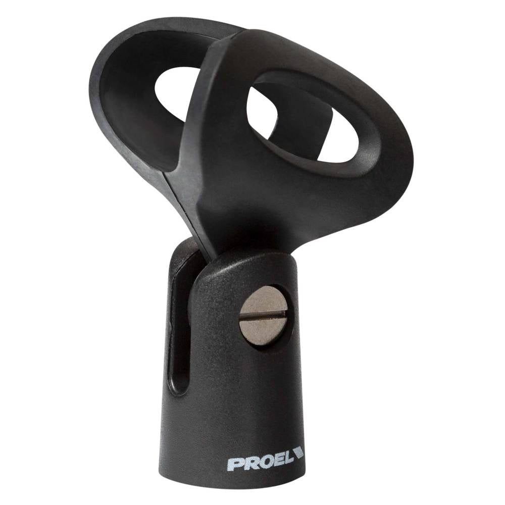 Abrazadera Micrófono Proel APM35B, vista completa