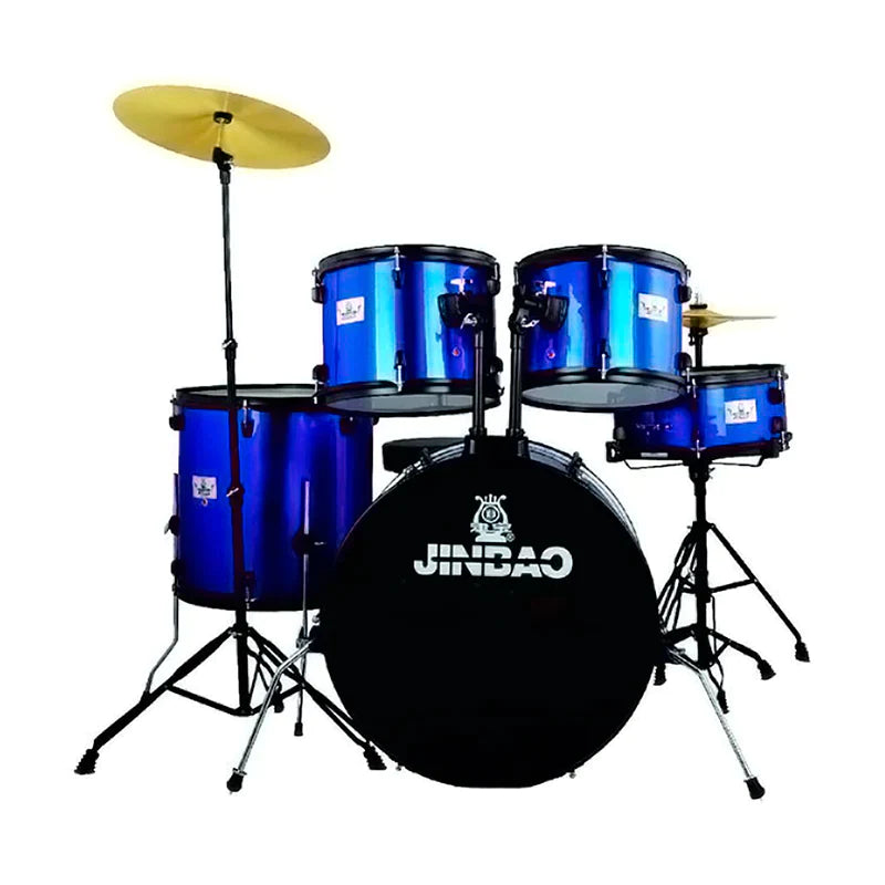 Batería Acústica Jinbao Azul