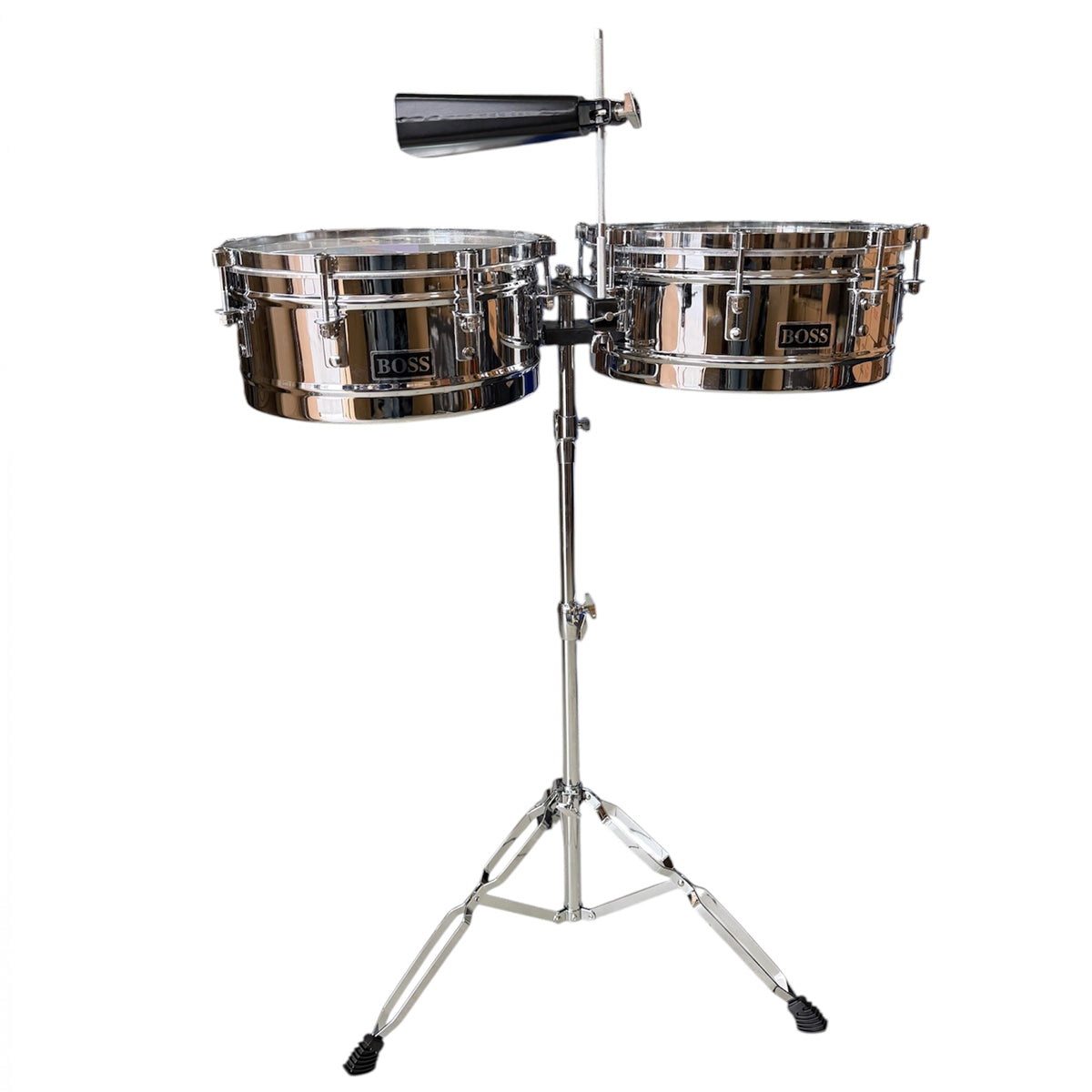 Timbal Boss Cromado 14" 15" Completo