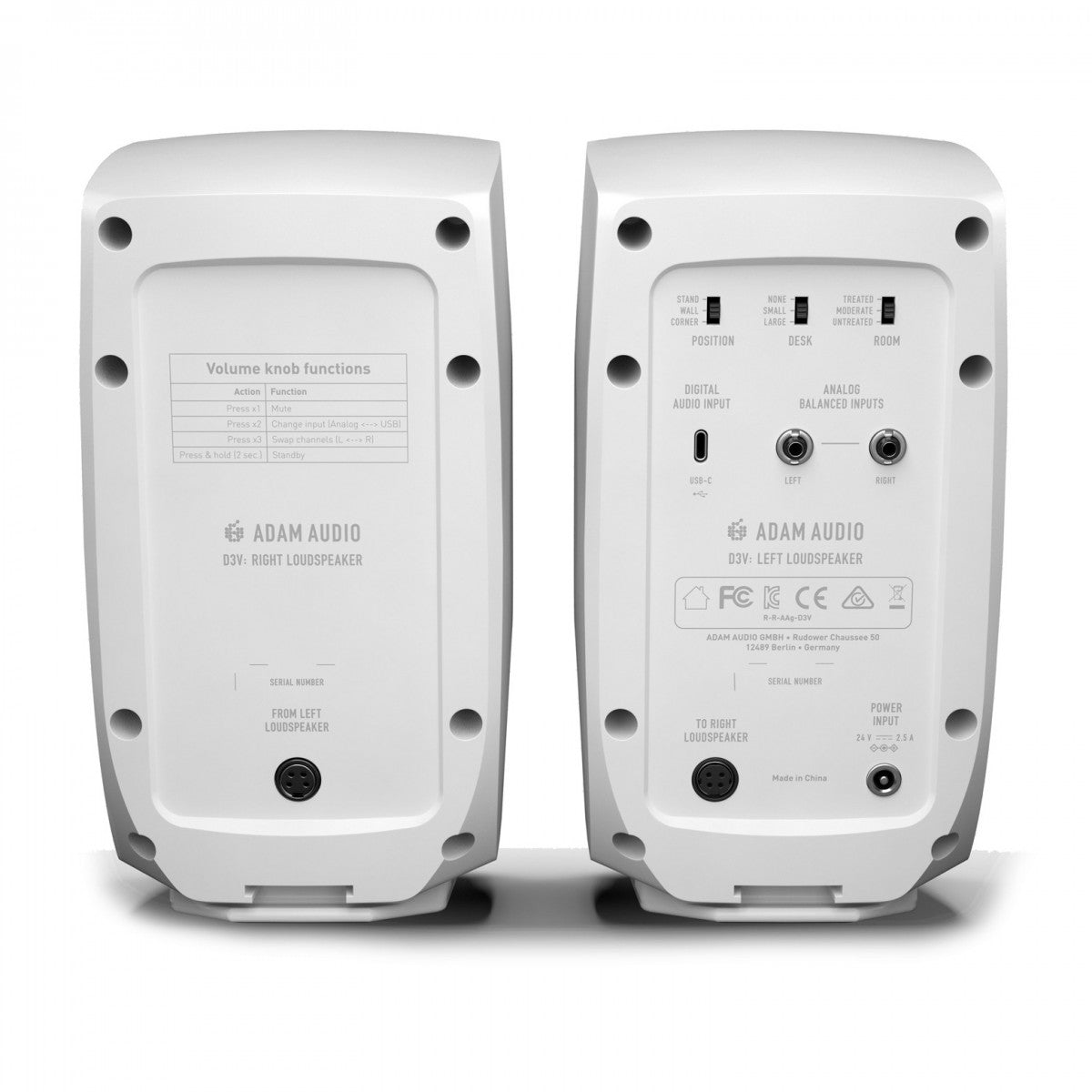 Monitor de Estudio Adam Audio D3V Blanco