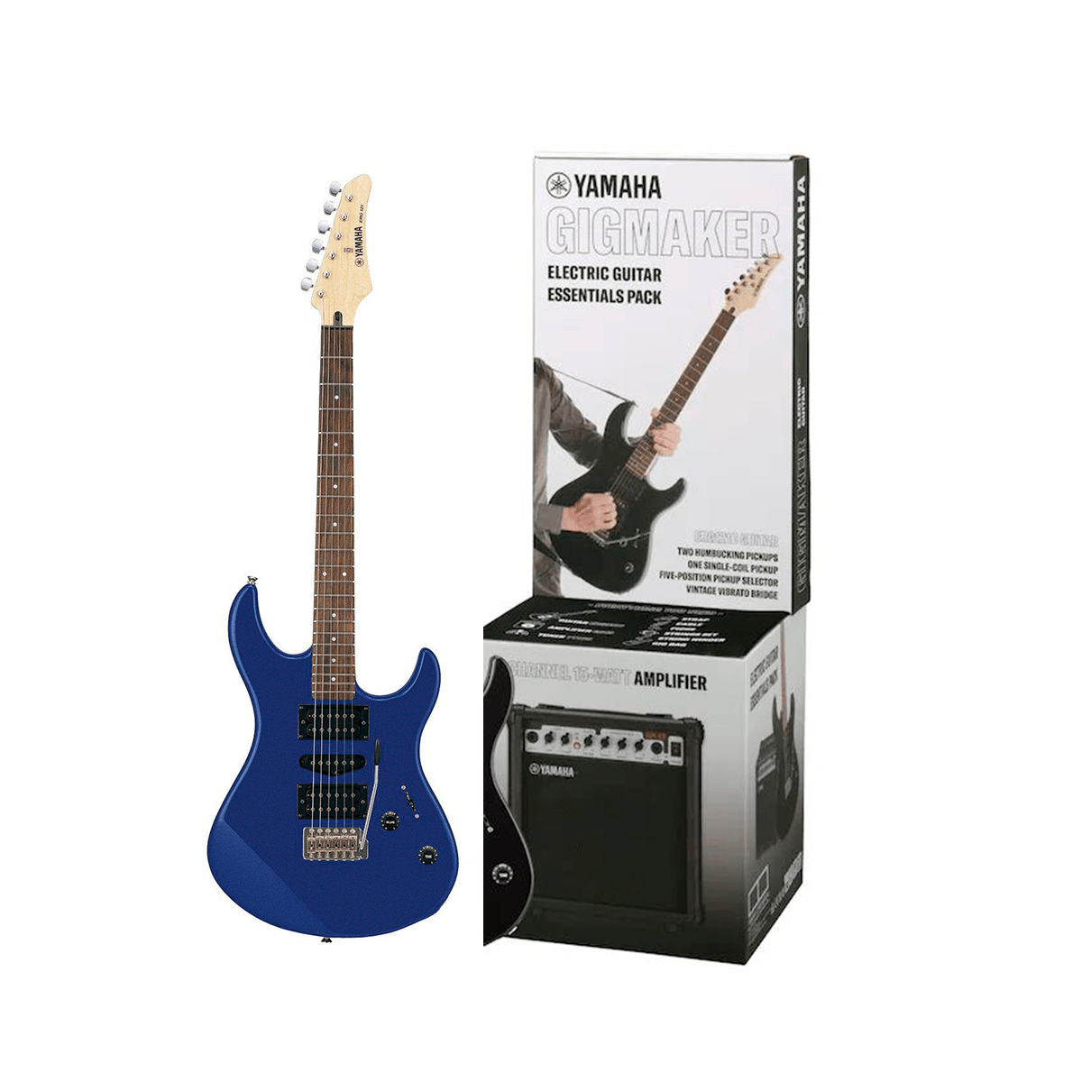 Combo Guitarra Eléctrica Yamaha Gigmaker ERG121 azul