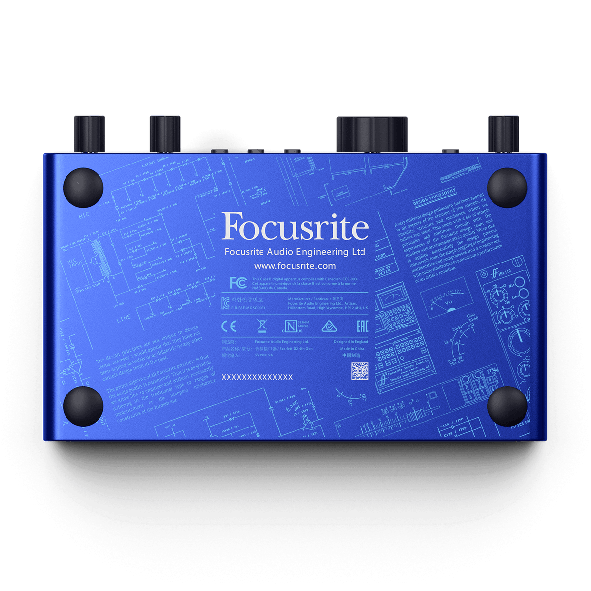 Focusrite Scarlett 2i2 Anniversary Edition, base con homenaje al circuito ISA 110