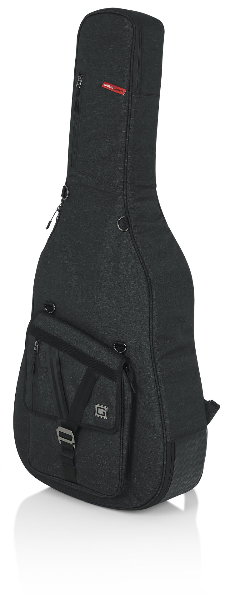 Gator GT-JUMBO-BLK para guitarra acústica jumbo, vista frontal adicional