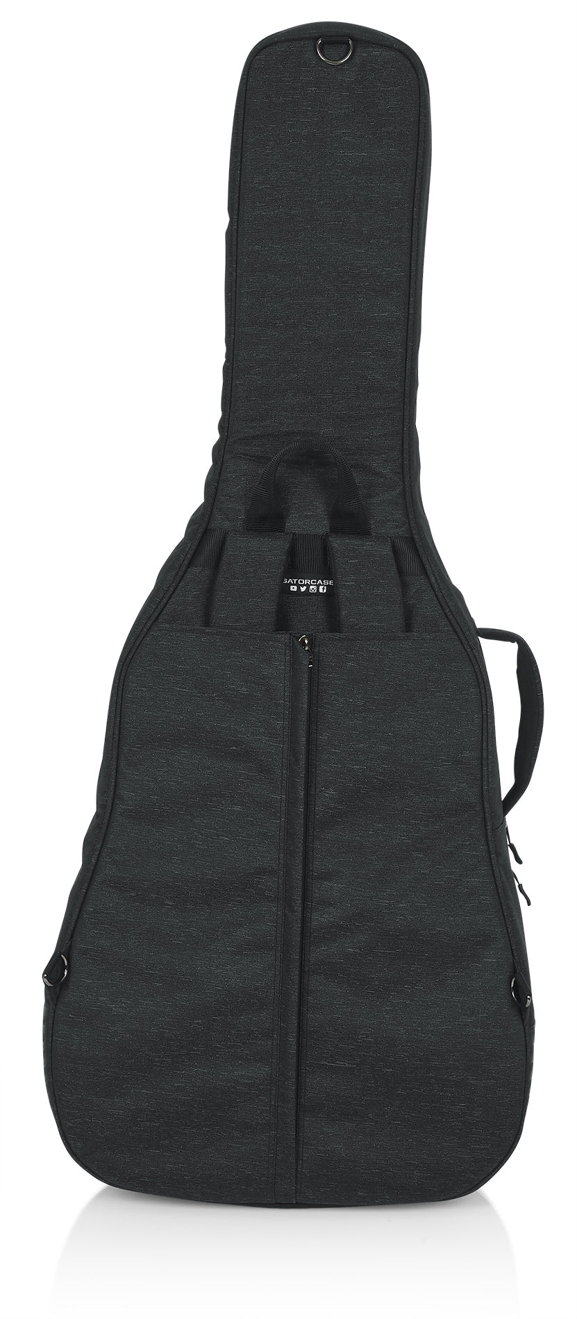Gator GT-JUMBO-BLK para guitarra acústica jumbo, detalle posterior