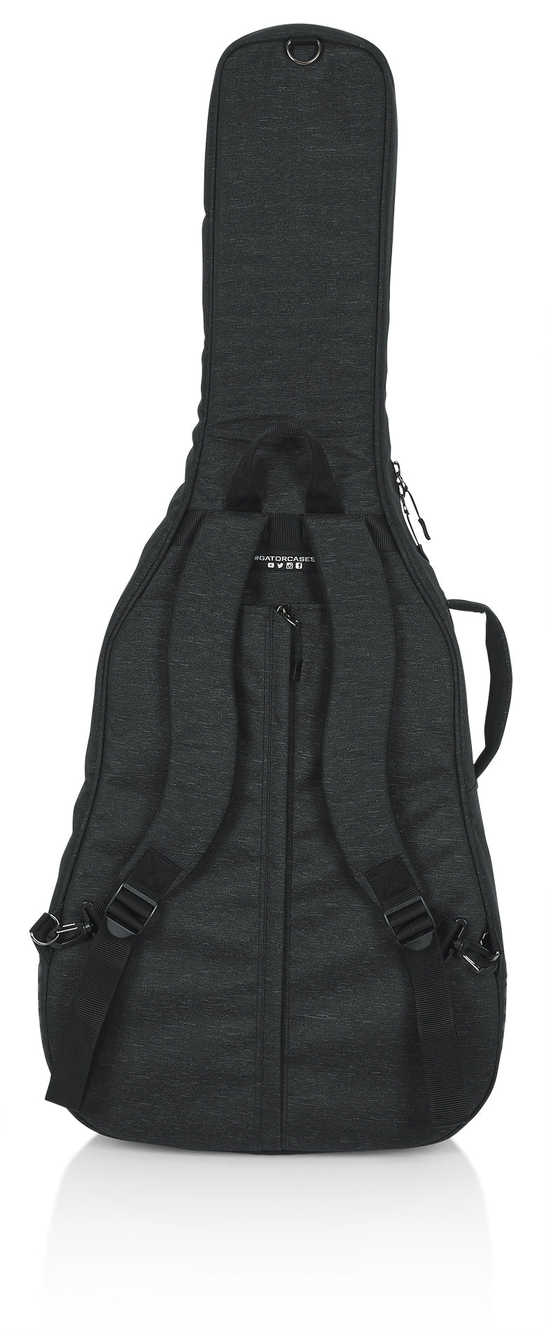 Gator GT-JUMBO-BLK para guitarra acústica jumbo, correas posteriores