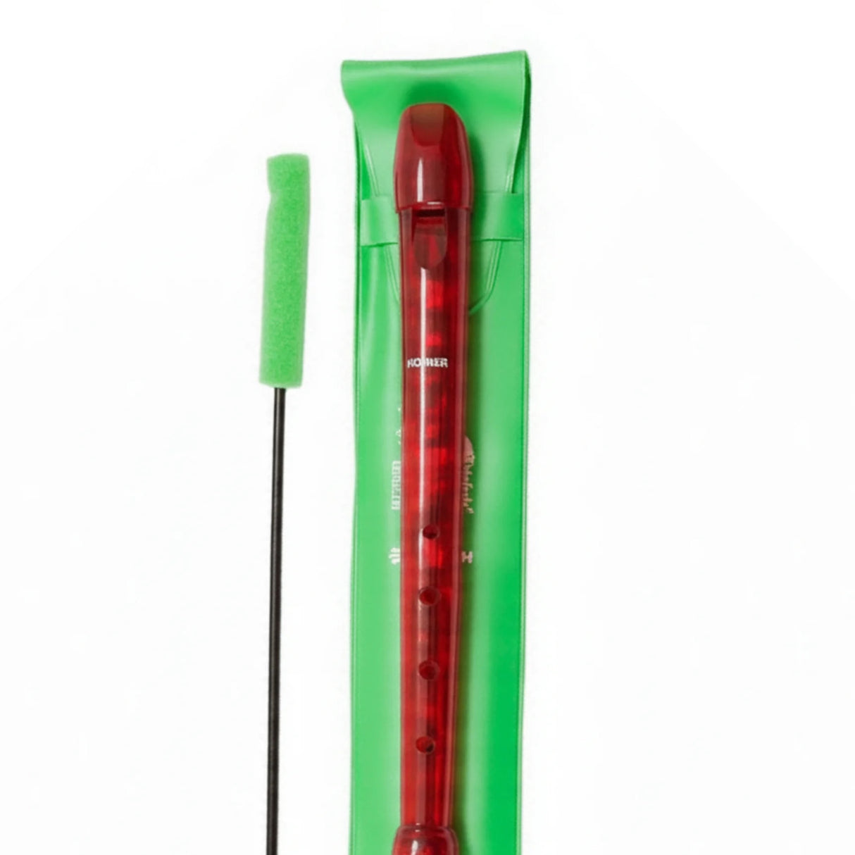 Flauta Dulce Hohner Soprano Melody 9508 Rojo Transparente