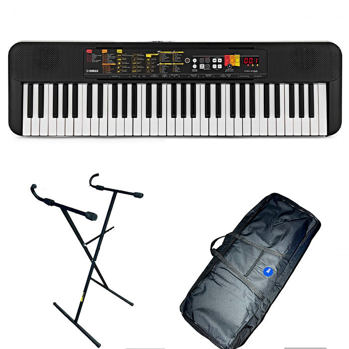 Combo Teclado Yamaha Psr F52 + Base + Estuche lona