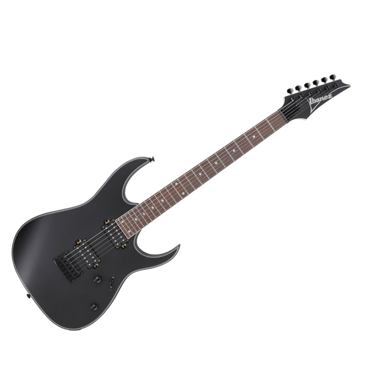 Guitarra eléctrica Ibanez RG421EX-BKF Black Flat, vista principal diagonal