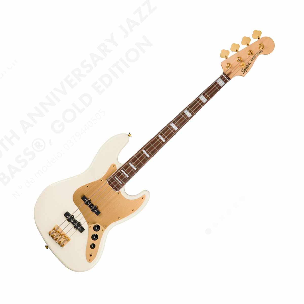 Bajo Eléctrico Fender Squier 40th Jazz Bass Gold Edition