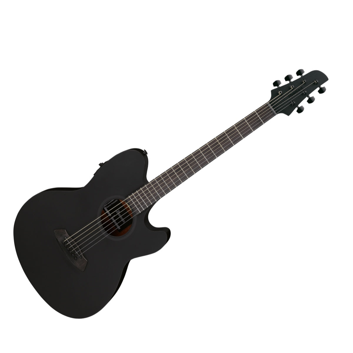 Guitarra electroacústica Ibanez TCY621-BOT Black Out, vista principal diagonal