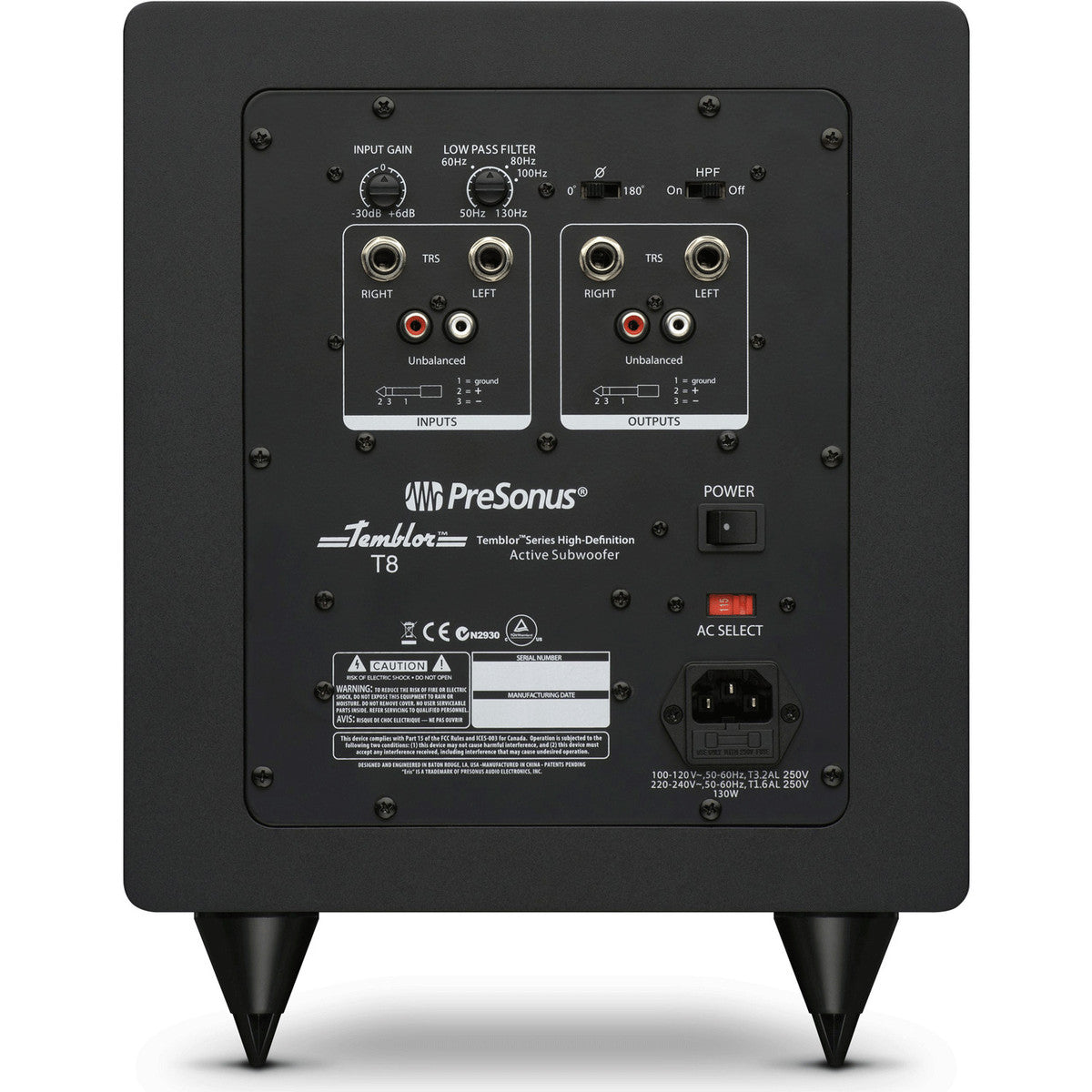 Subwoofer Presonus Temblor T8