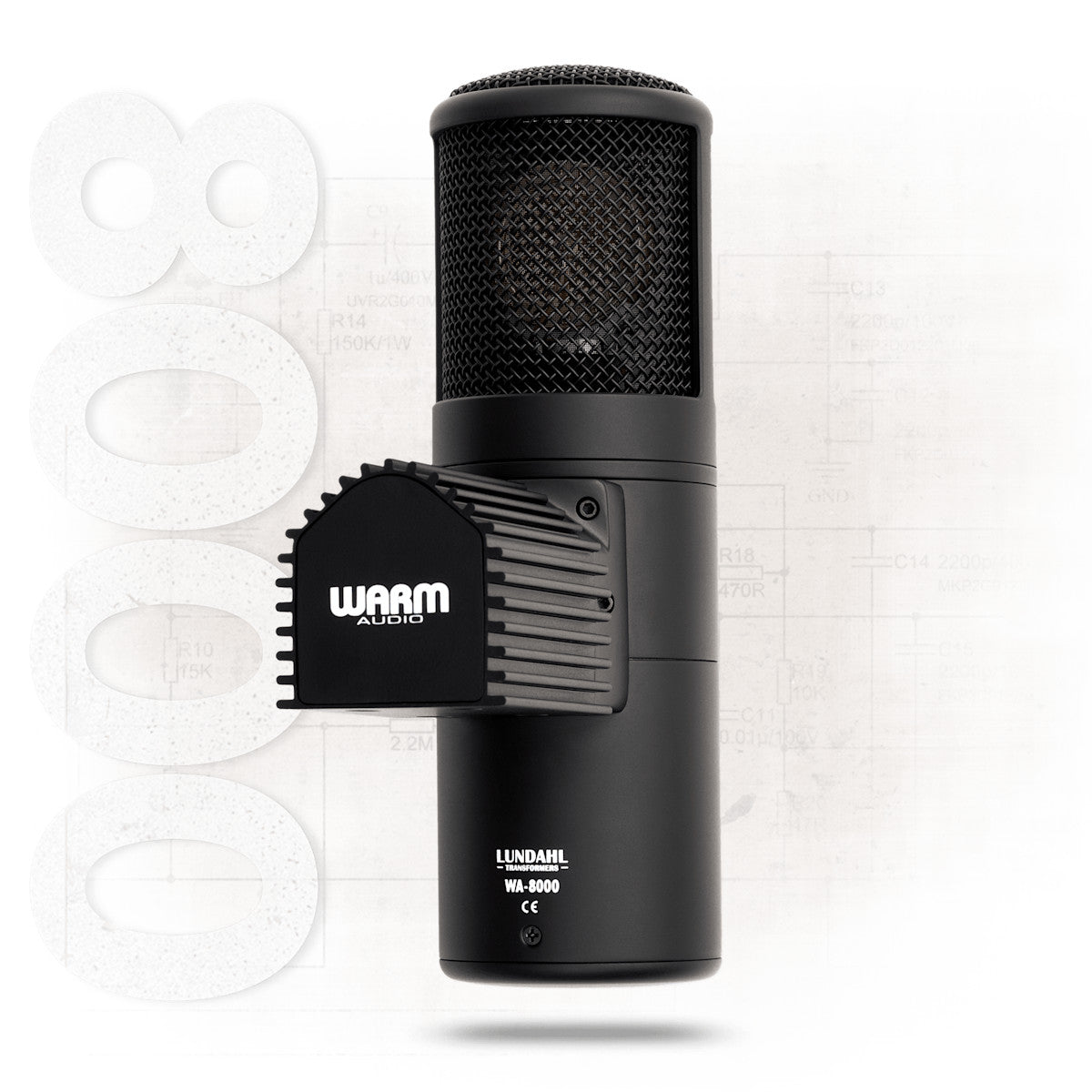 Warm Audio WA-8000 negro, vista adicional 2