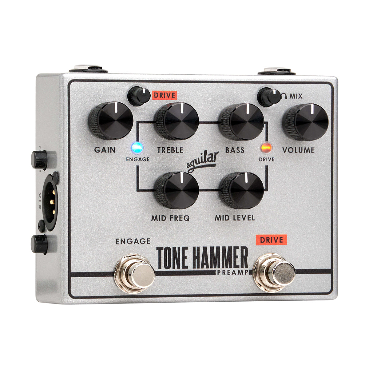 Pedal Aguilar Tone Hammer Preamp/DI V2, vista principal en ángulo