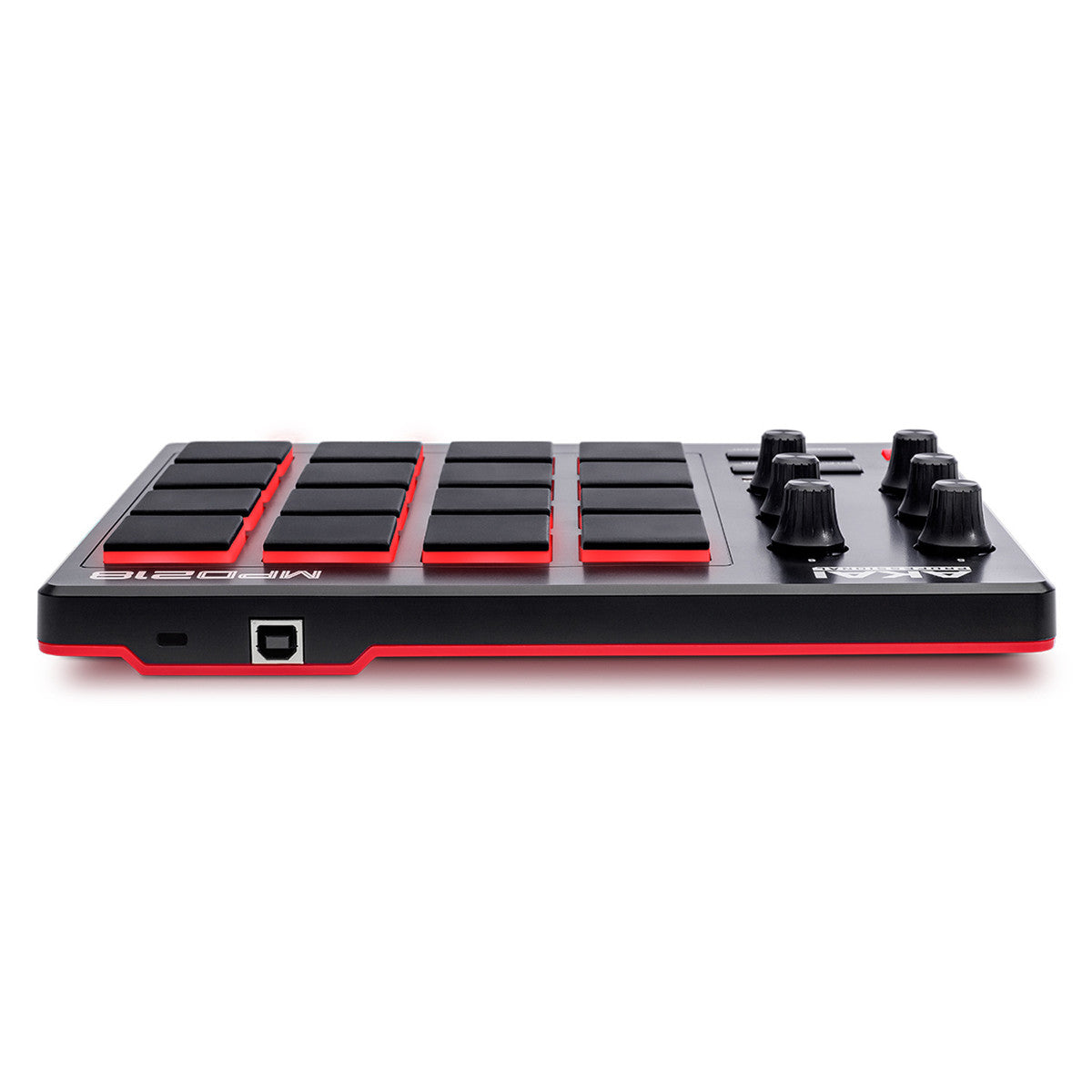 Controlador MIDI Akai MPD218 - conexión USB posterior