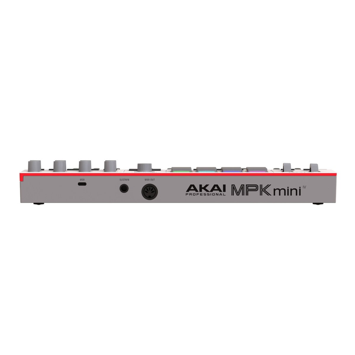 Controlador Akai MPK Mini IV gris - conexiones posteriores