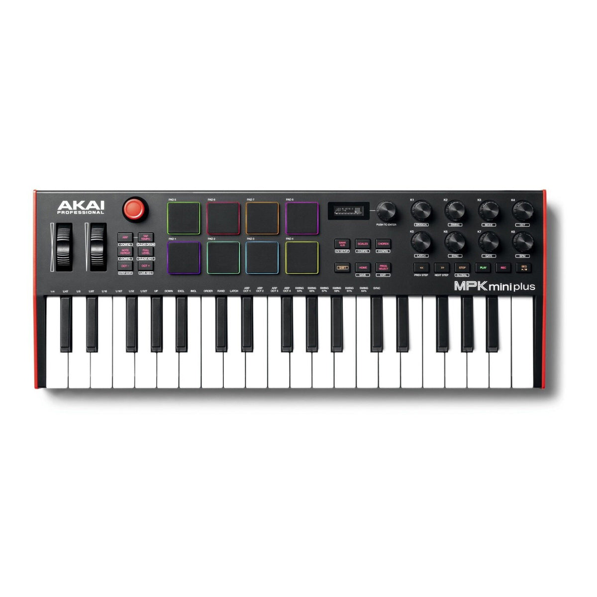 Controlador Akai MPK Mini Plus - vista frontal