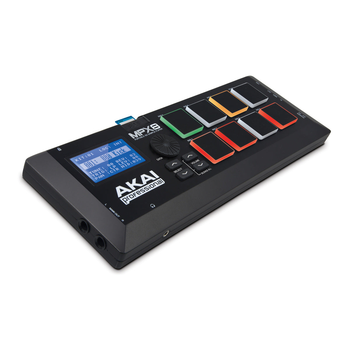 Reproductor de samples Akai MPX8 - vista principal