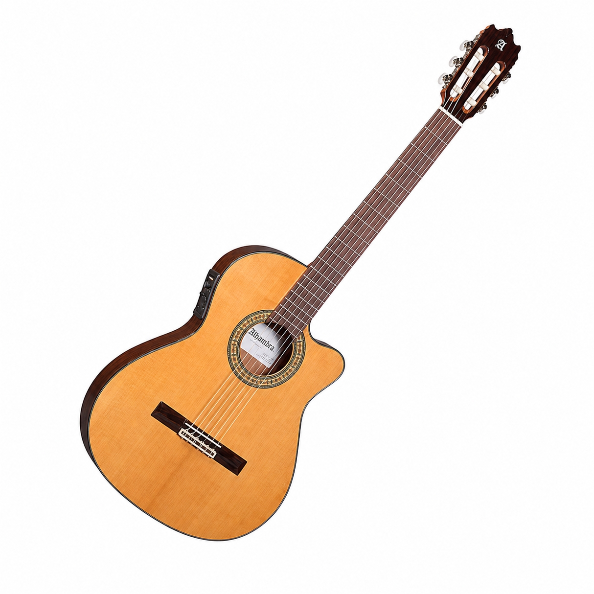 Guitarra Alhambra 3 C CT E1 – vista diagonal frontal completa