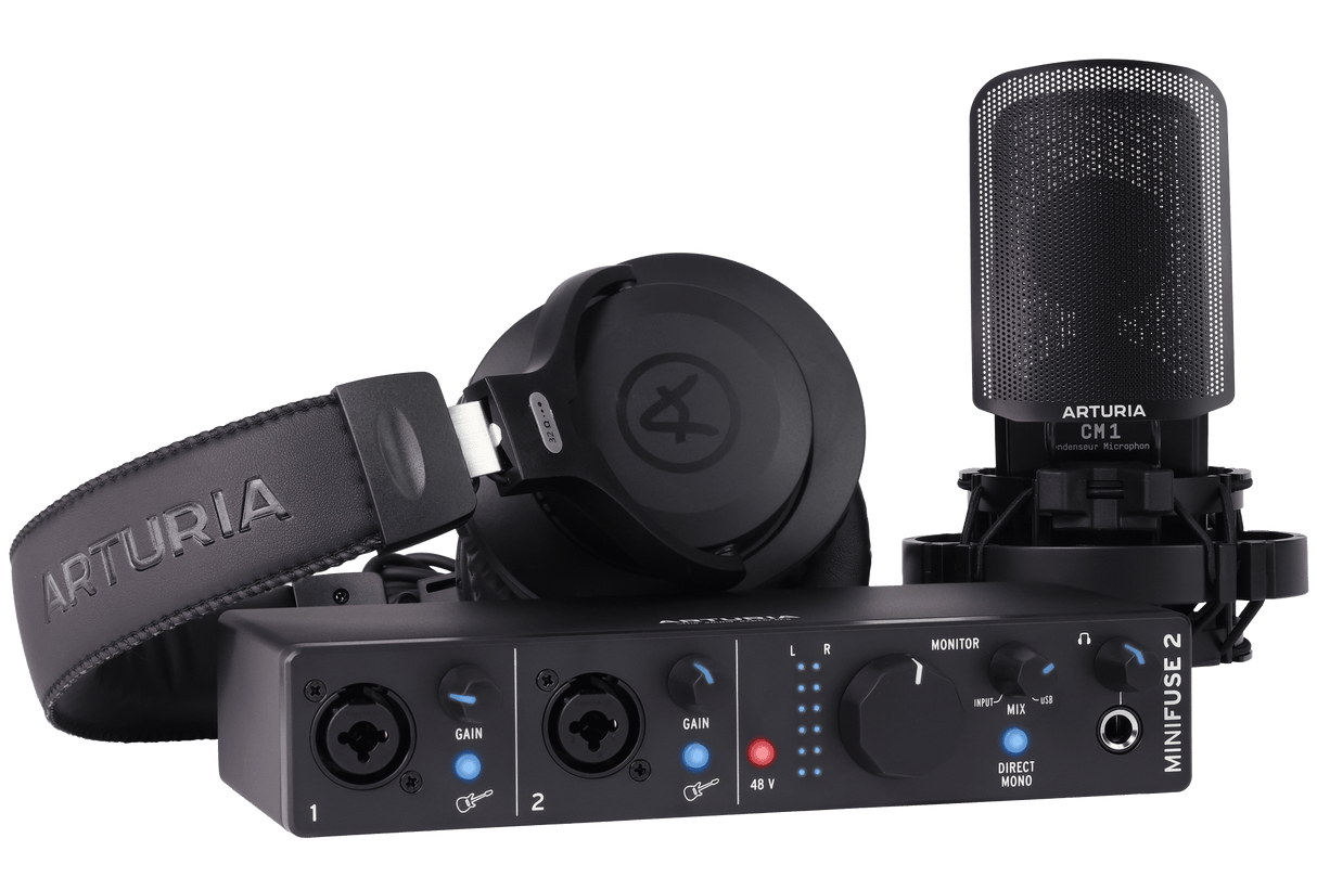 Kit de grabación Arturia MiniFuse Recording Pack negro, vista principal