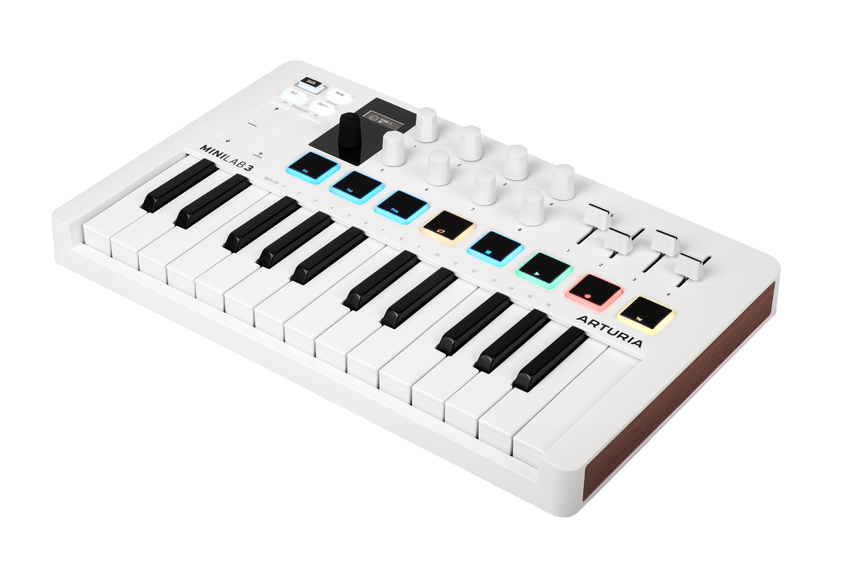 Controlador MIDI Arturia MiniLab 3 blanco, vista adicional 2