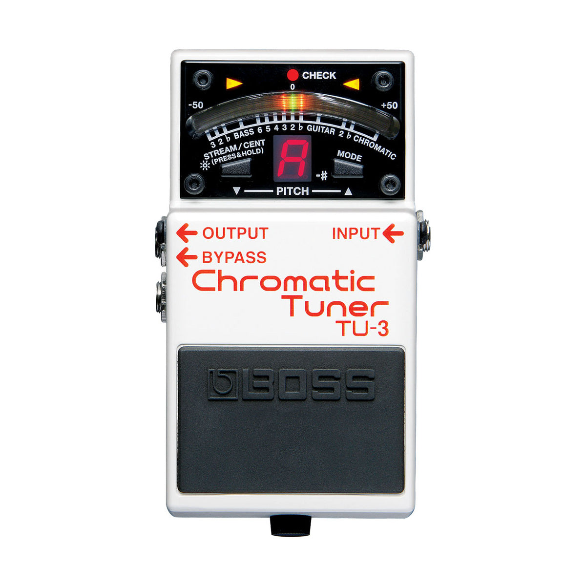 Pedal afinador cromático BOSS TU-3, vista superior