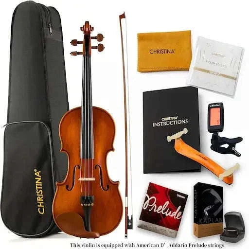 Violín Christina Italy V-04 4/4 con estuche y accesorios