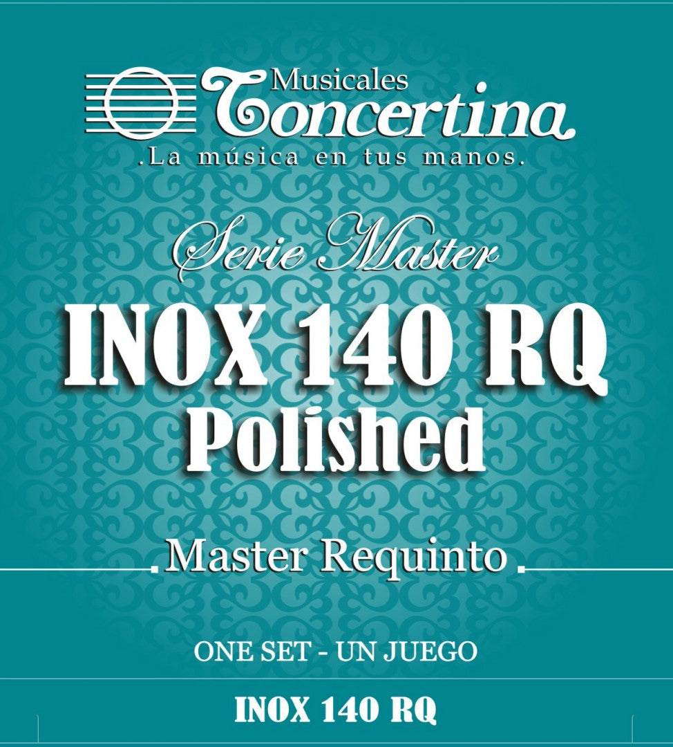Encordado Concertina INOX 140 RQ para guitarra requinto, empaque oficial