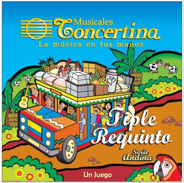 Encordado Concertina para tiple requinto, empaque oficial