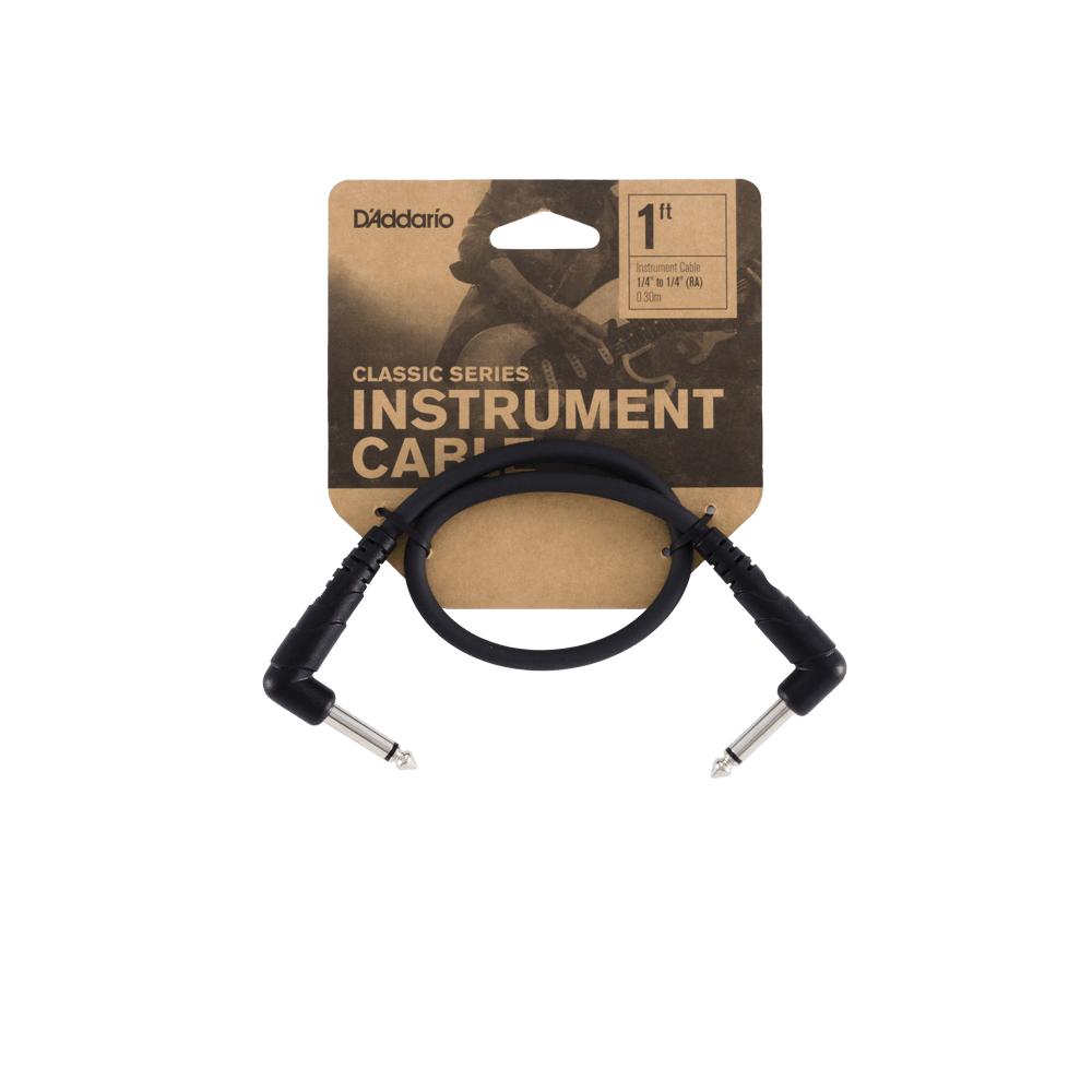 Cable interpedal D’Addario PW-CGTPRA-01, detalle de conectores