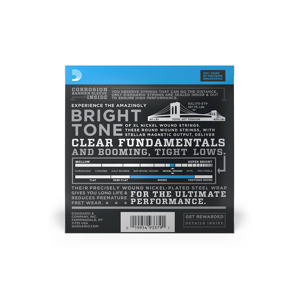 Encordado D’Addario EXL170-5TP, imagen oficial adicional 2