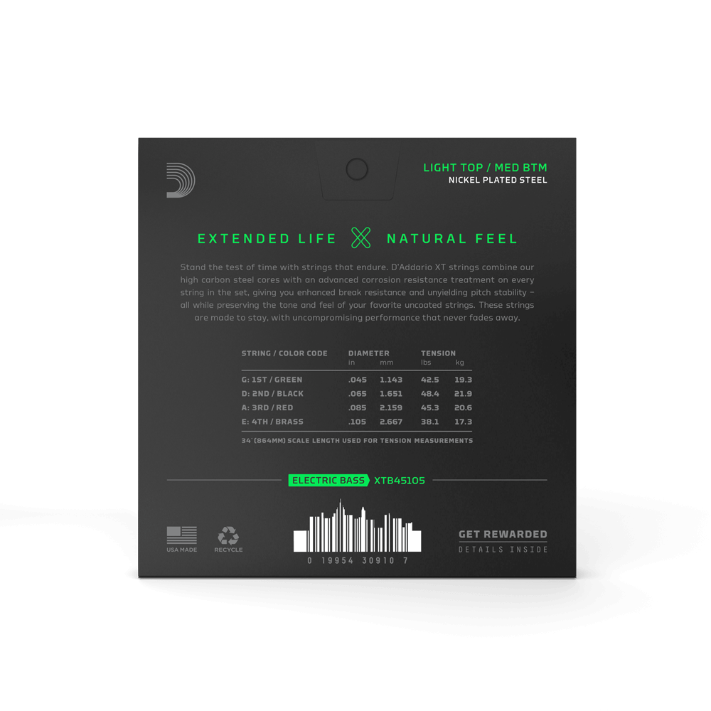 Encordado D’Addario XTB45105, imagen oficial adicional 2
