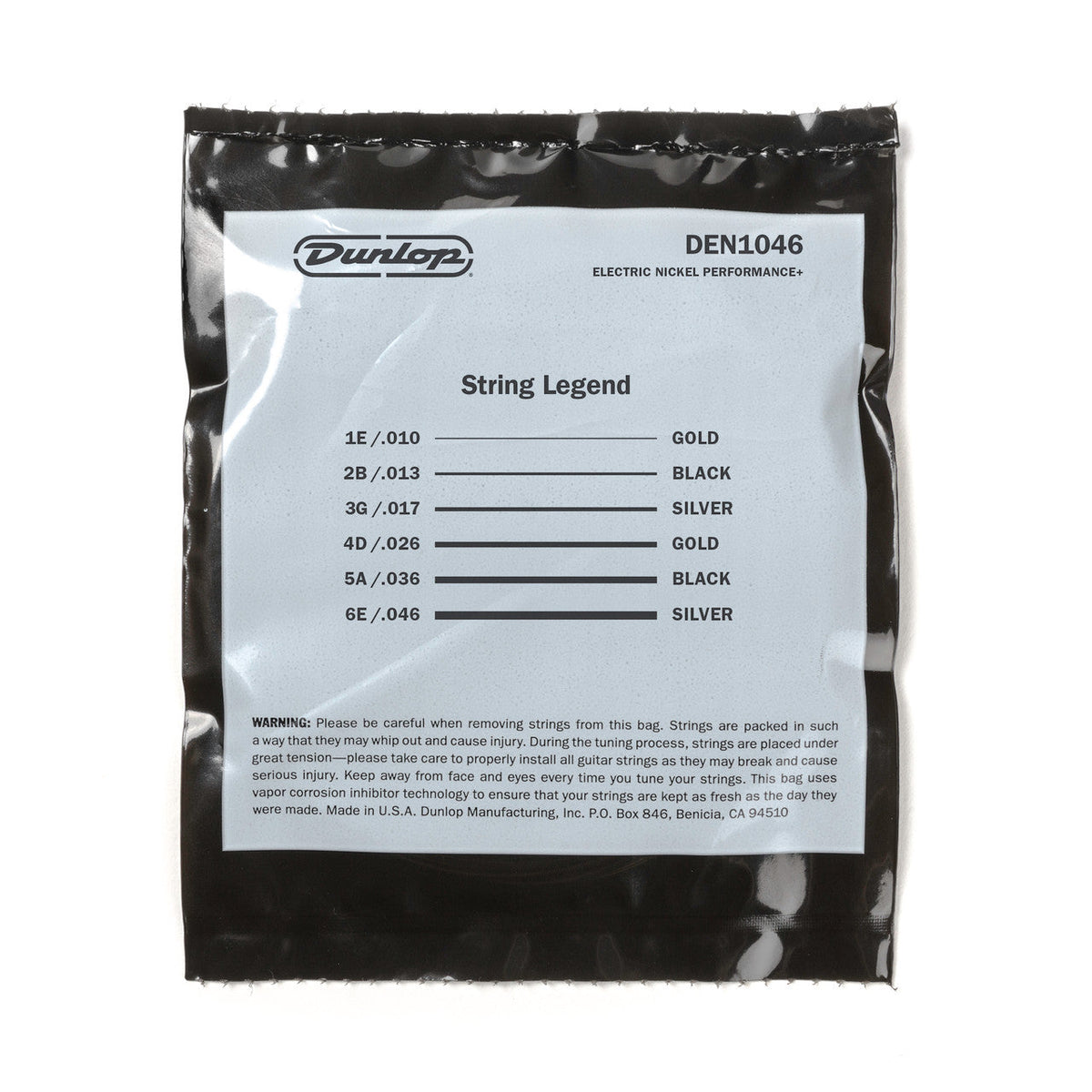Encordado Dunlop Nickel Wound DEN1046, detalle del producto