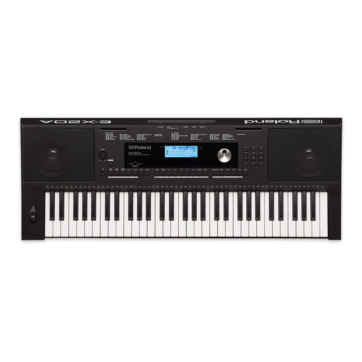 Teclado arreglista Roland E-X20A en vista principal