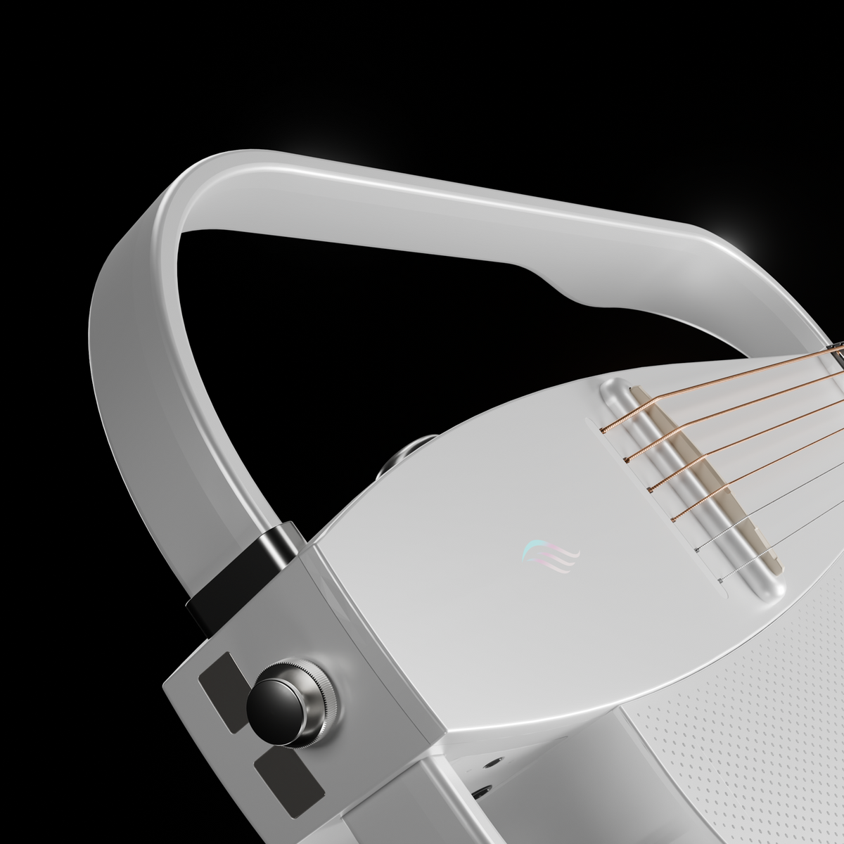 Detalle lateral y asa de la Enya NEXG 2 Cloud White