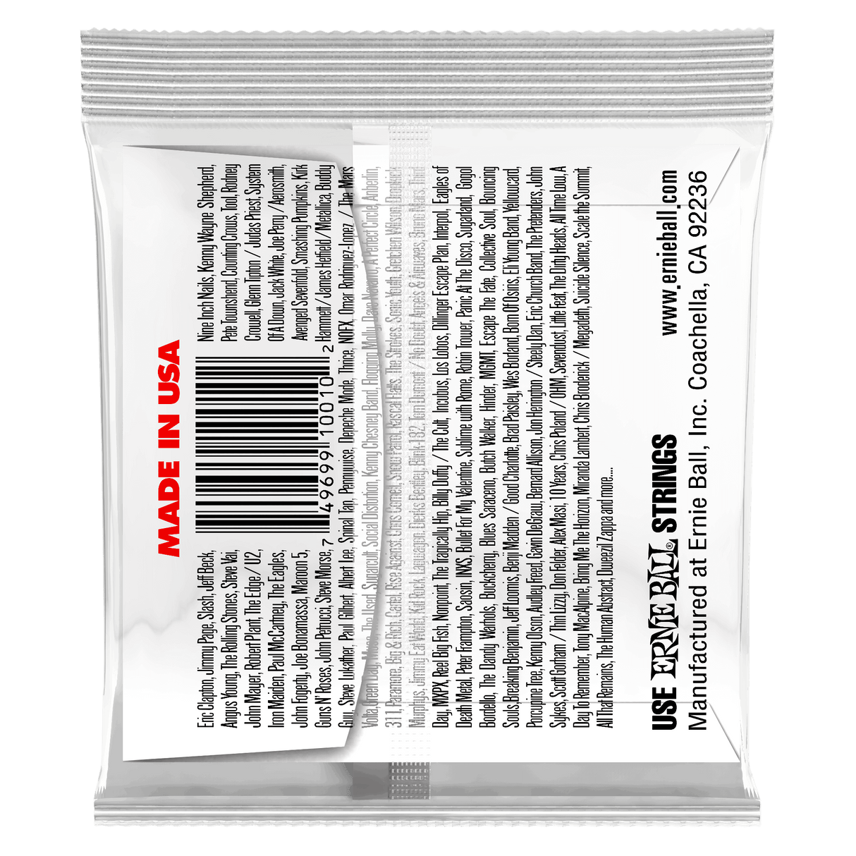CUERDA ERNIE BALL 1010 (1ERA) - vista posterior