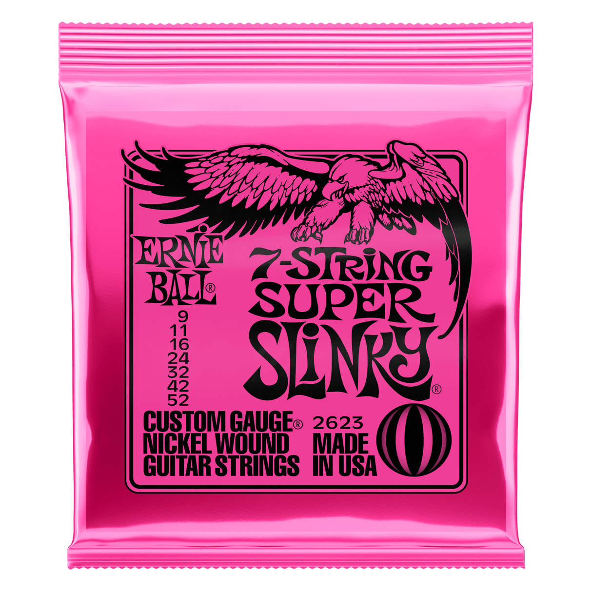 ENCORDADO ERNIE BALL 2623 (7 CUERDAS 0.09) - vista frontal