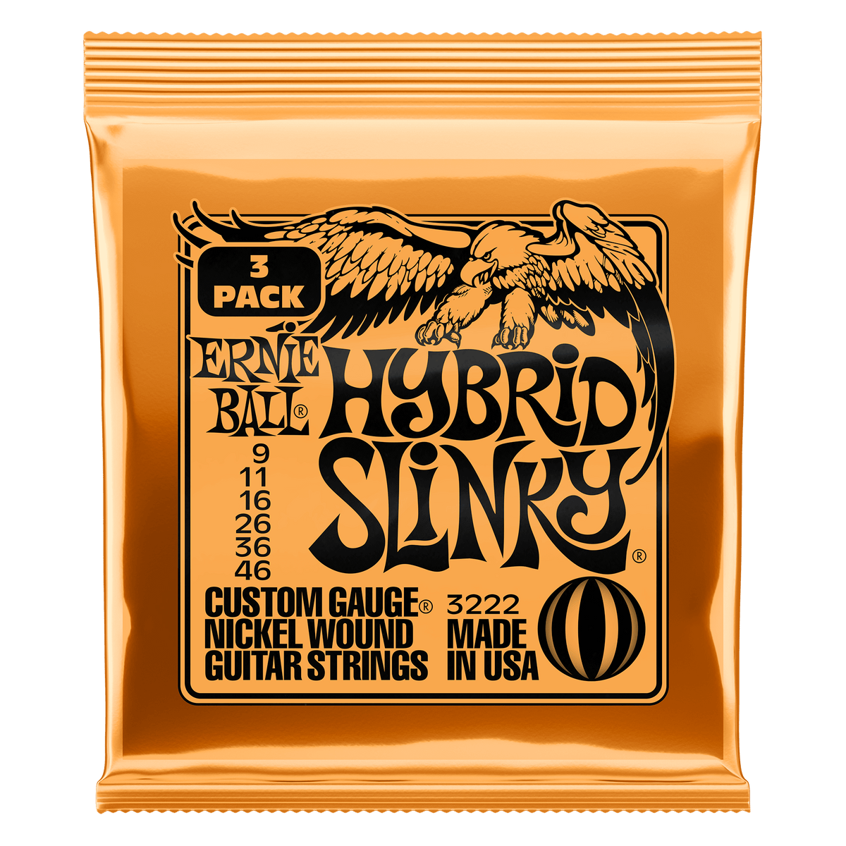 ENCORDADO ERNIE BALL 3222 - vista frontal