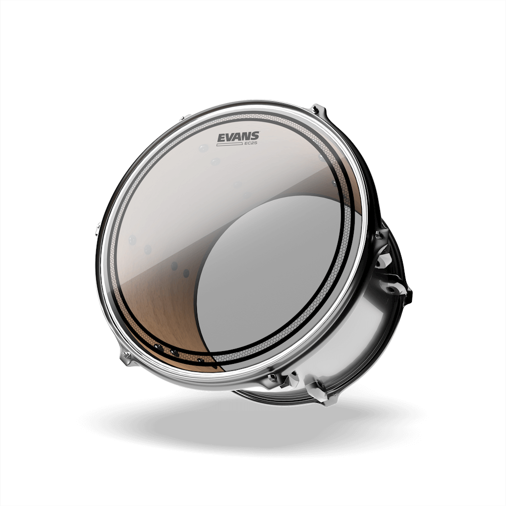 Parche Evans EC2S Clear 13" TT13EC2S instalado en tom