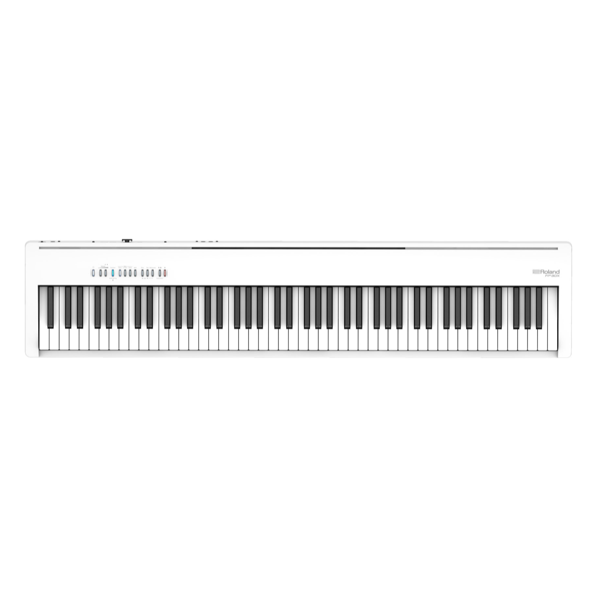 Roland FP-30X blanco visto desde arriba