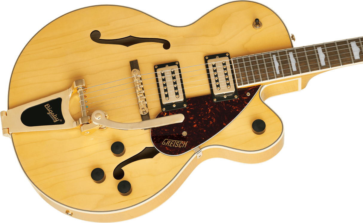 Guitarra eléctrica Gretsch G2410TG Streamliner Village Amber, perfil lateral derecho