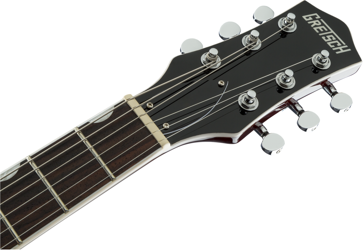 Guitarra eléctrica Gretsch G5230T Electromatic Jet FT Black, parte frontal de la pala