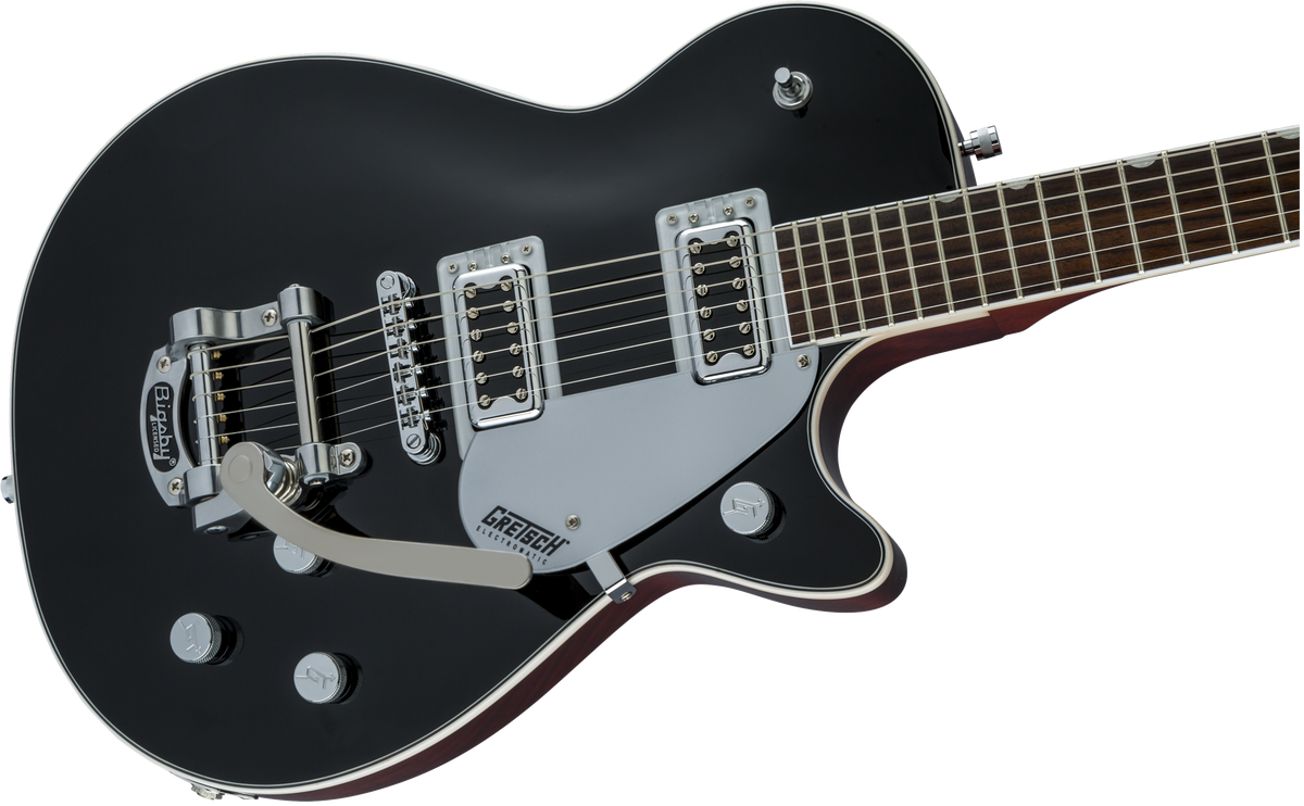 Guitarra eléctrica Gretsch G5230T Electromatic Jet FT Black, perfil lateral del cuerpo