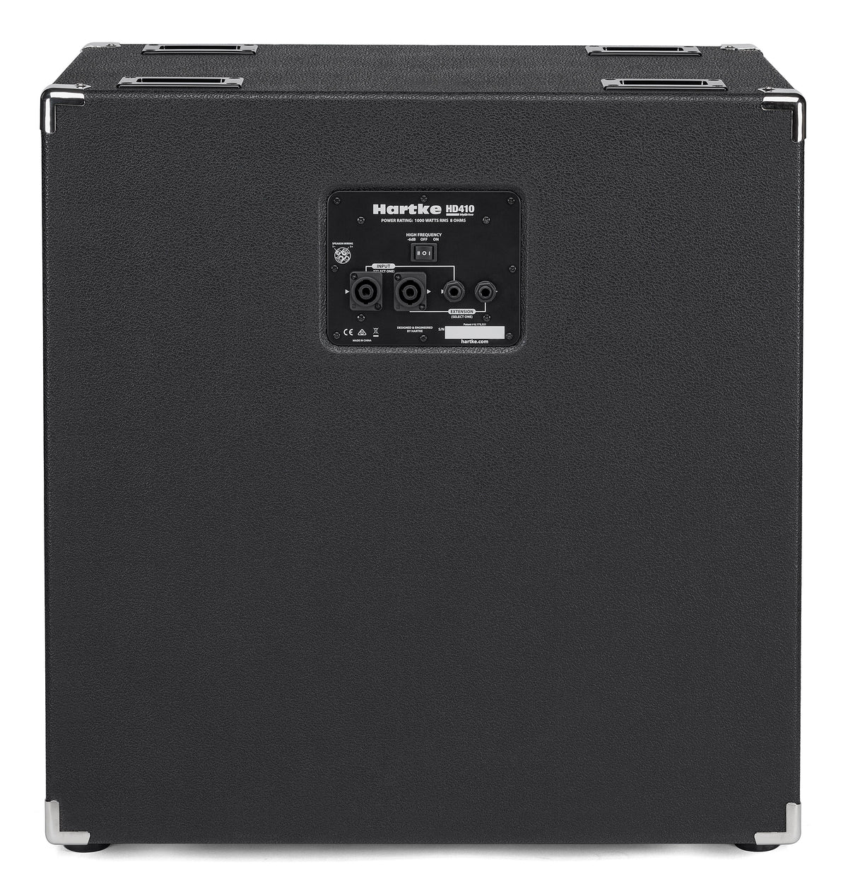 Cabina Hartke HyDrive HD410 vista posterior