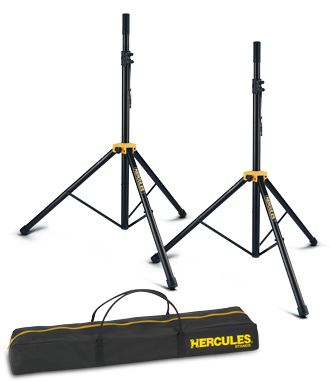 Paquete HERCULES SS200BB con dos soportes de altavoz y bolsa