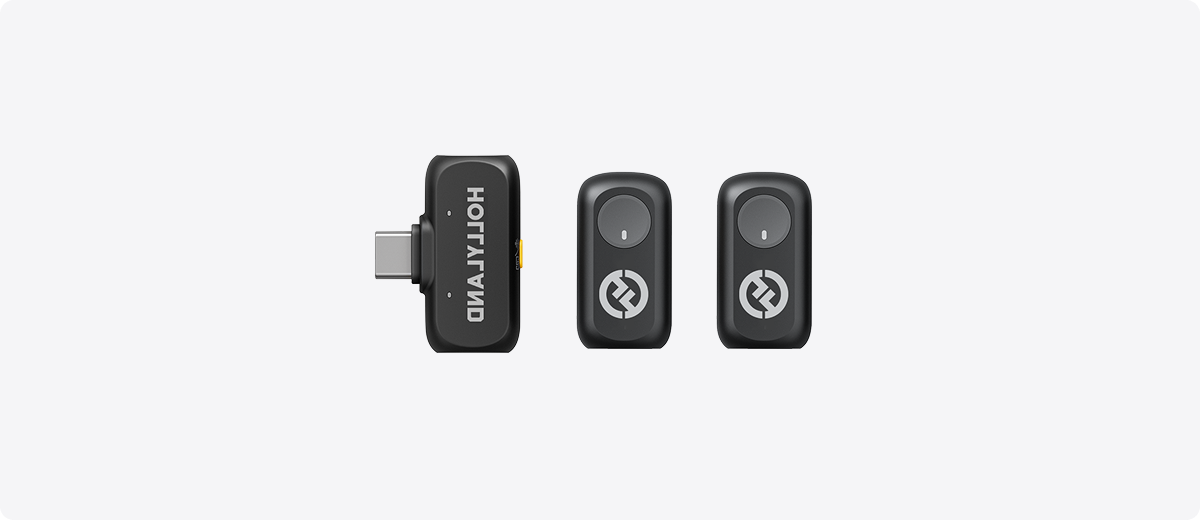 Hollyland LARK A1 Mini Duo USB-C con dos transmisores y receptor