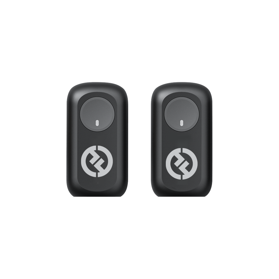 Dos transmisores del Hollyland LARK A1 Mini Duo USB-C gris