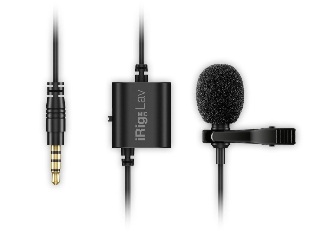 IK Multimedia iRig Mic Lav, segunda vista completa del micrófono y su cable